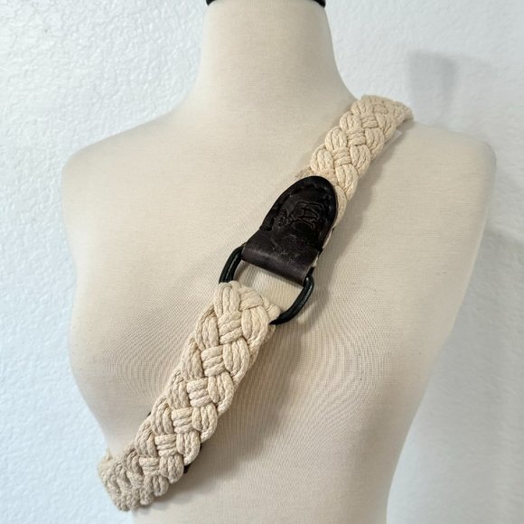 Abercrombie & Fitch Macrame Belt / Braided Belt Size 32 - Picture 2 of 6